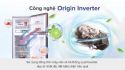 Tủ lạnh Toshiba Inverter 311 lít GR-RT395WE-PMV(06)-MG