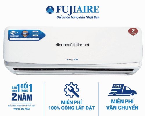 Điều hòa fujiaire 2 chiều 12000BTU hỗ trợ wifi (FW15H9L)