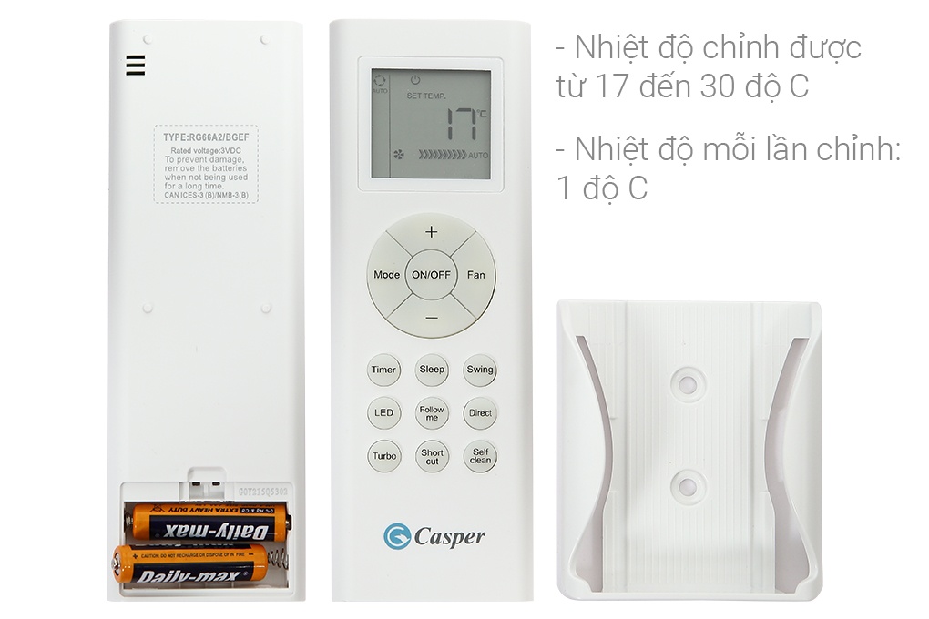 Điều Hòa Casper 9000Btu 1 Chiều KC-09FC32 Điều Hòa Casper 9000Btu 1 Chiều KC-09FC32