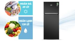 Tủ lạnh Beko Inverter 188 lít RDNT200I50VWB