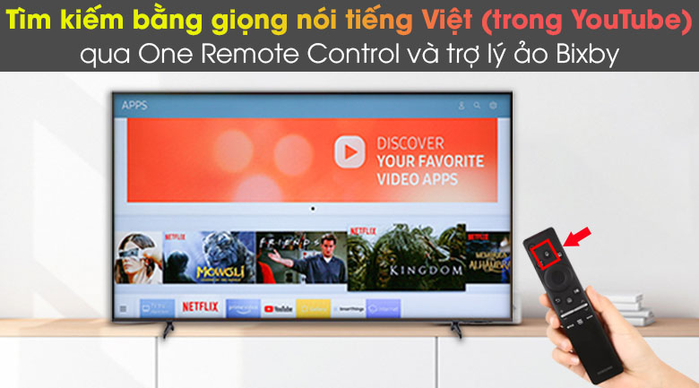 Smart Tivi Samsung 4K 43 inch 43AU8000 Crystal UHD