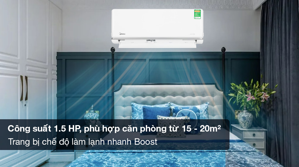 Điều hòa Midea 1 chiều Inverter 13CRFN8