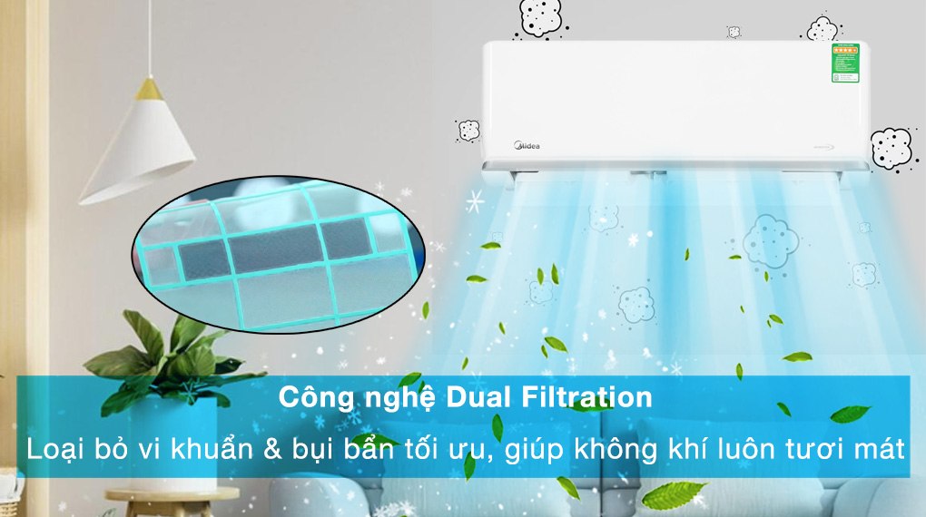 Điều hòa Midea 1 chiều Inverter 13CRFN8