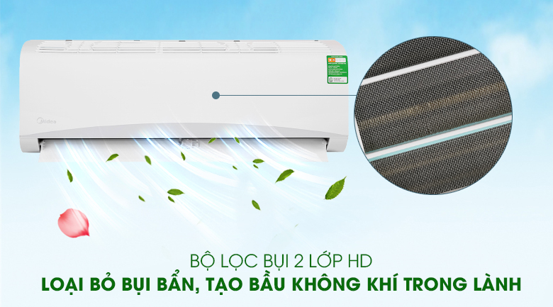 Điều hòa Midea 1 chiều thường MSAFII-10CRN8