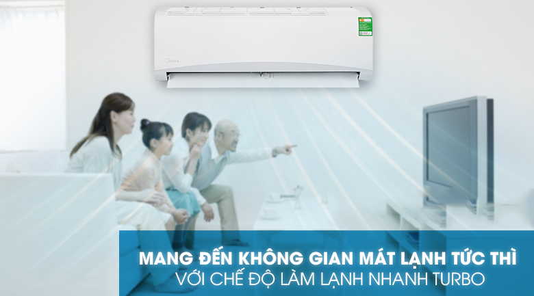 Điều hòa Midea 1 chiều thường MSAFII-10CRN8