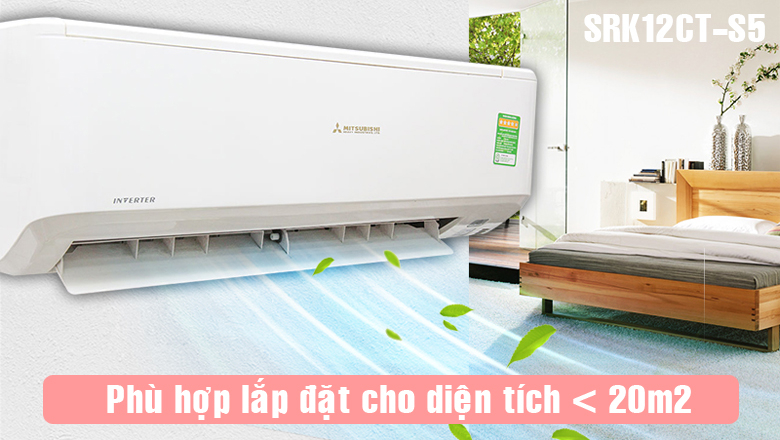 Điều hòa Mitsubishi Heavy 1c thường SRK12CT-S5