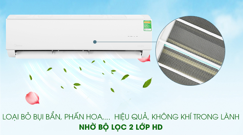 Điều hòa Midea 1 chiều thường MSAFII-18CRN8